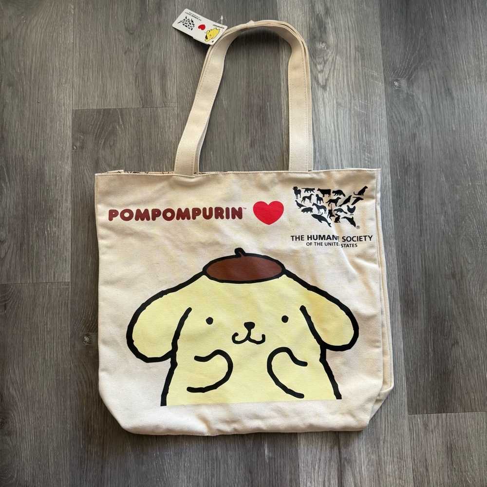 Sanrio x The Humane Society Pompompurin Canvas Tote Bag